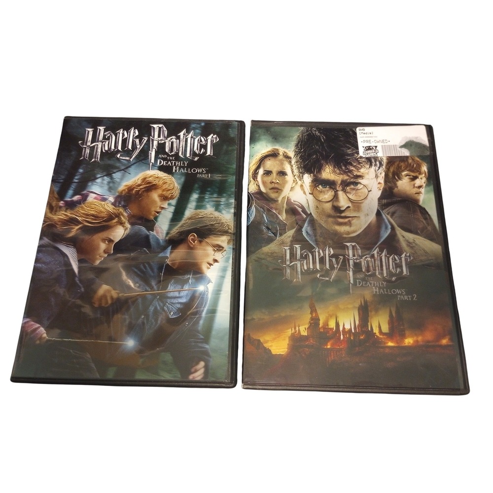 Harry‎ Potter and the Deathly Hallows Part 1 & 2 DVD Set Widescreen Warner Bros